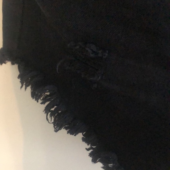 HI-Rise Black Denim Size 10 Frayed Shorts - Picture 6 of 14